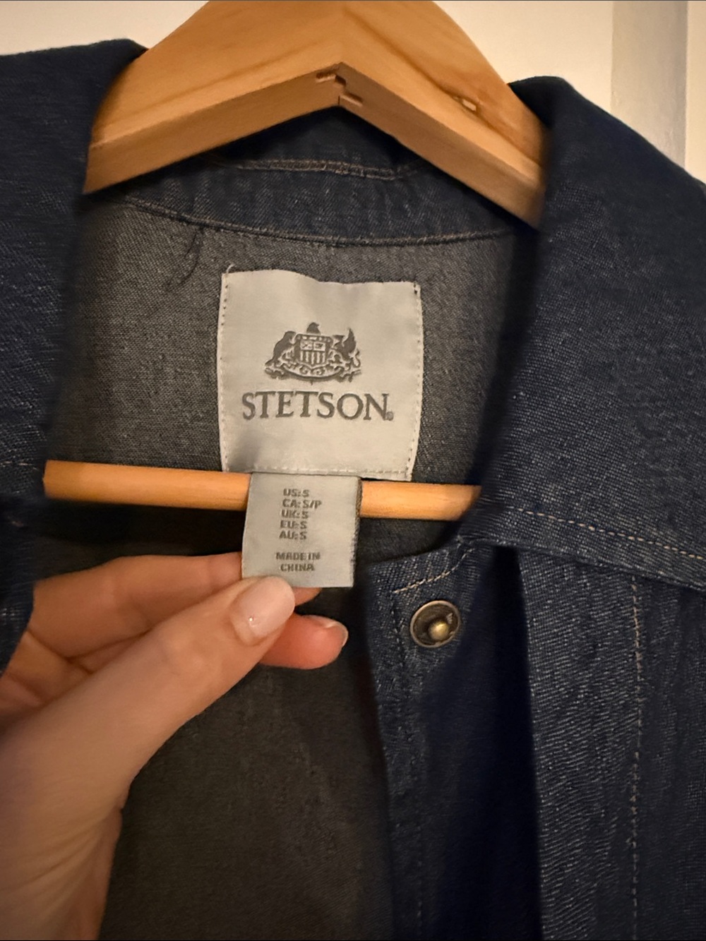 Stetson 100% Cotton Cape Jean Jacket - Picture 5 of 7